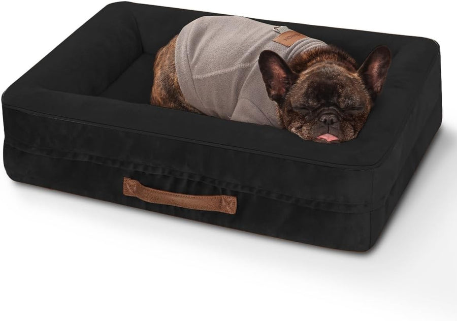 Orthopedic Cat & Small Dog Bed 61x46cm Waterproof Black