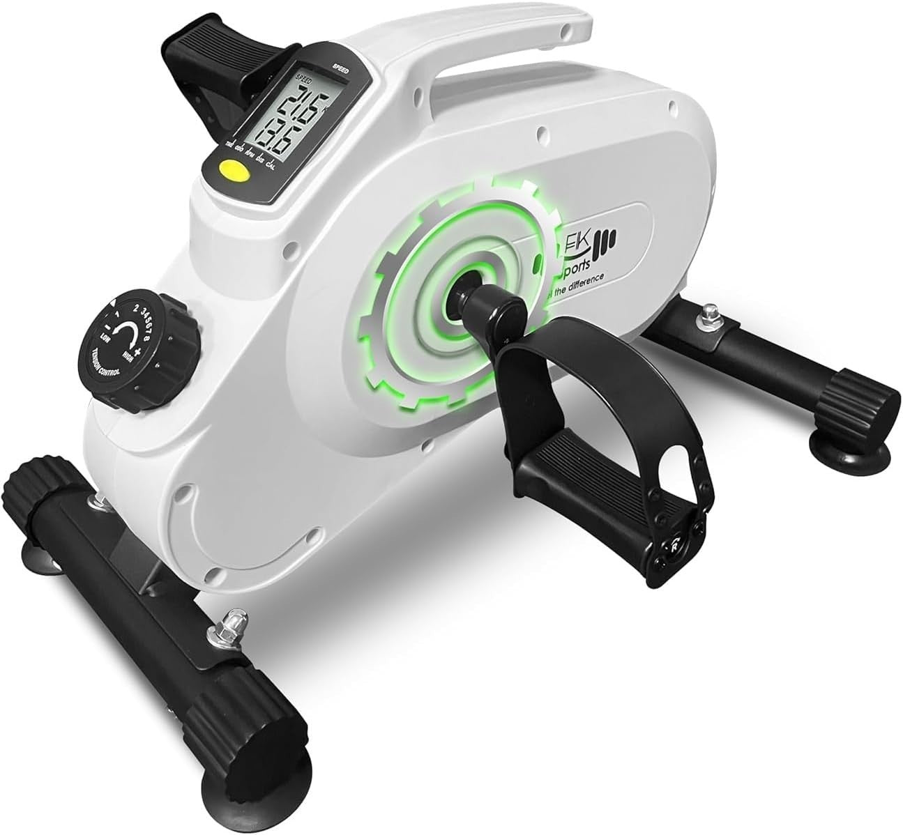 Quiet Mini Pedal Exerciser Magnetic 8 Level Resistance LCD Bike