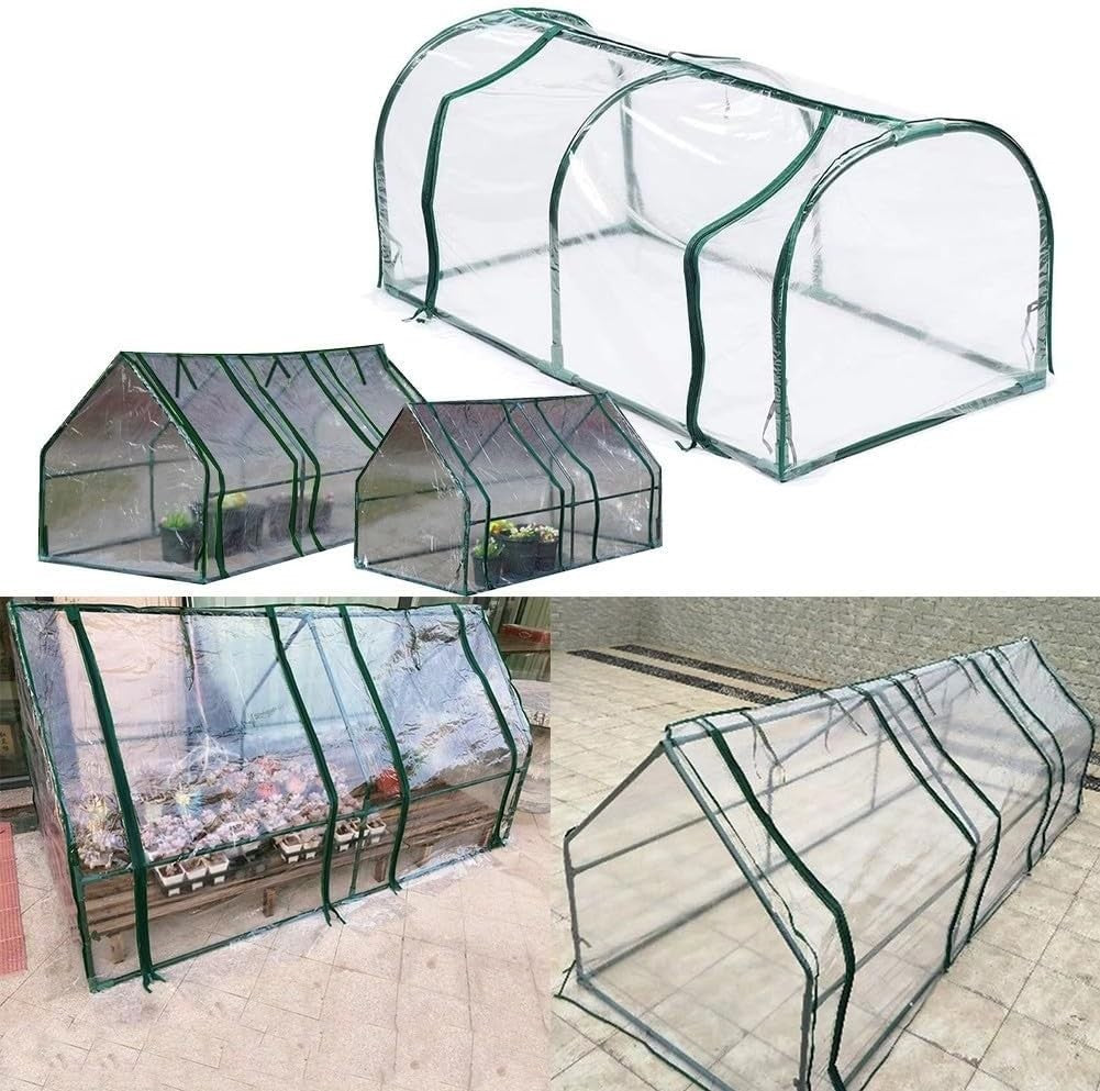 PVC Tunnel Greenhouse Plant Cover 1.8m Grow Tent for Herbs Vegetables Flowers