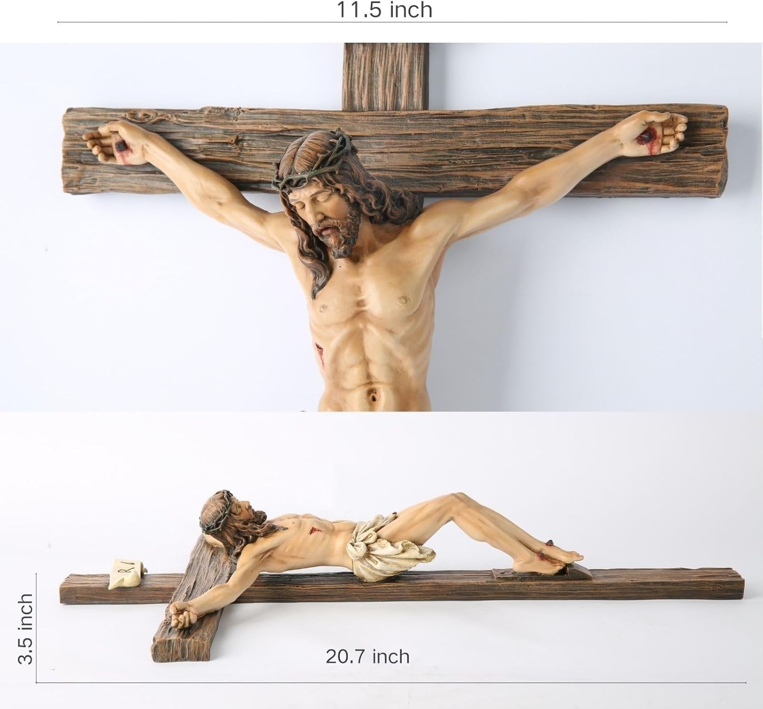 Catholic Crucifix Wall Cross Jesus Christ Religious Home Decor 20.75