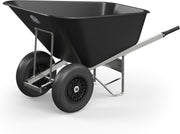 200L Twin Wheel Wheelbarrow – Heavy Duty Plastic Tub w/ Steel Frame 150kg Load