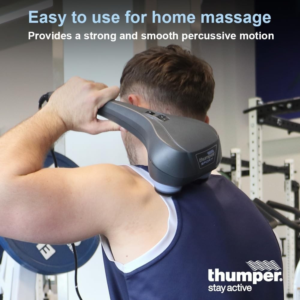 Deep Tissue Percussion Massager Long Handle Back Shoulder Muscle Pain Relief