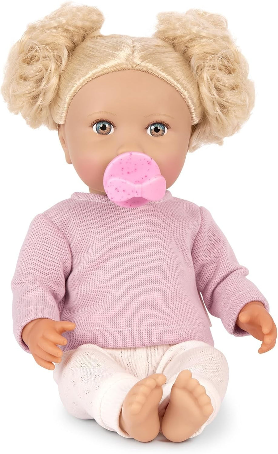 36cm Soft Baby Doll Blue Eyes Blonde Hair Dummy Outfit Toy Kids