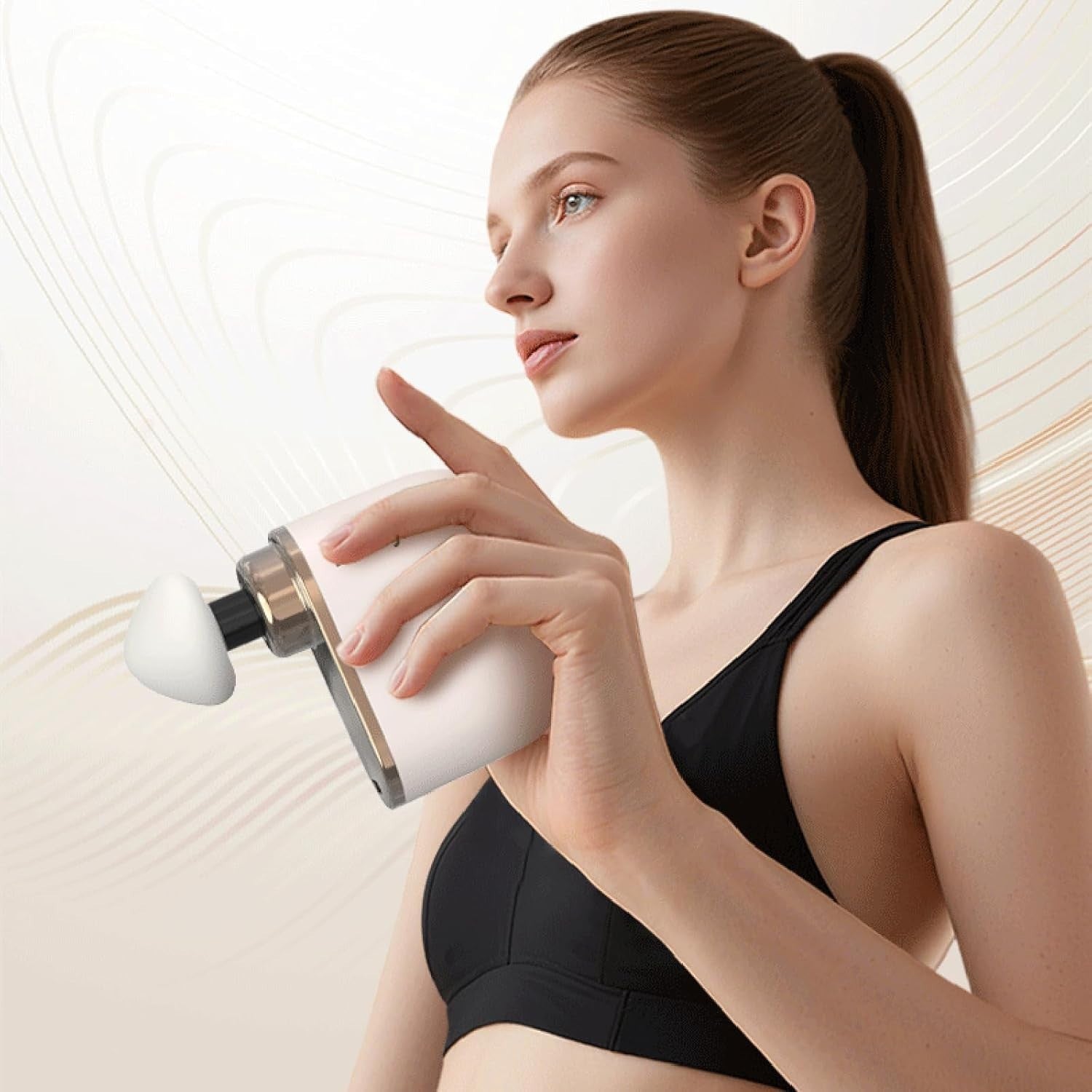 Mini Massage Gun Pocket Size Deep Tissue Percussion Muscle Massager Quiet
