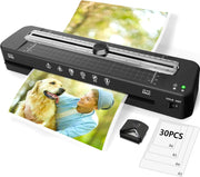 A3 Laminator Machine Hot Cold 5-in-1 Fast Warm Up Anti Jam + 30 Sheets