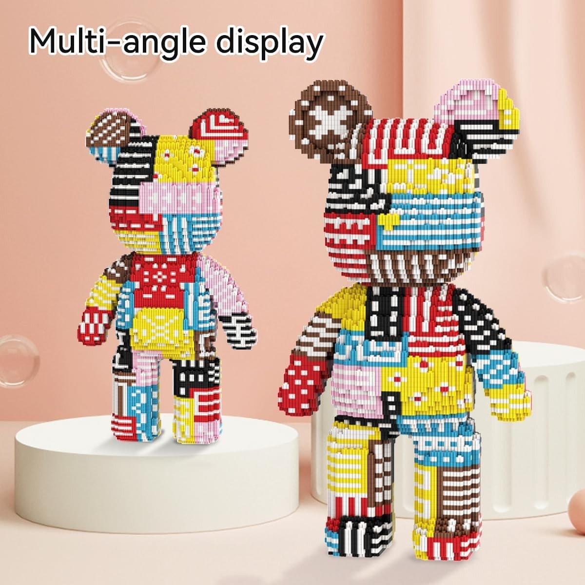 Bear Brick Micro Blocks 5350pcs DIY Art Toy Gift Home Display 30cm