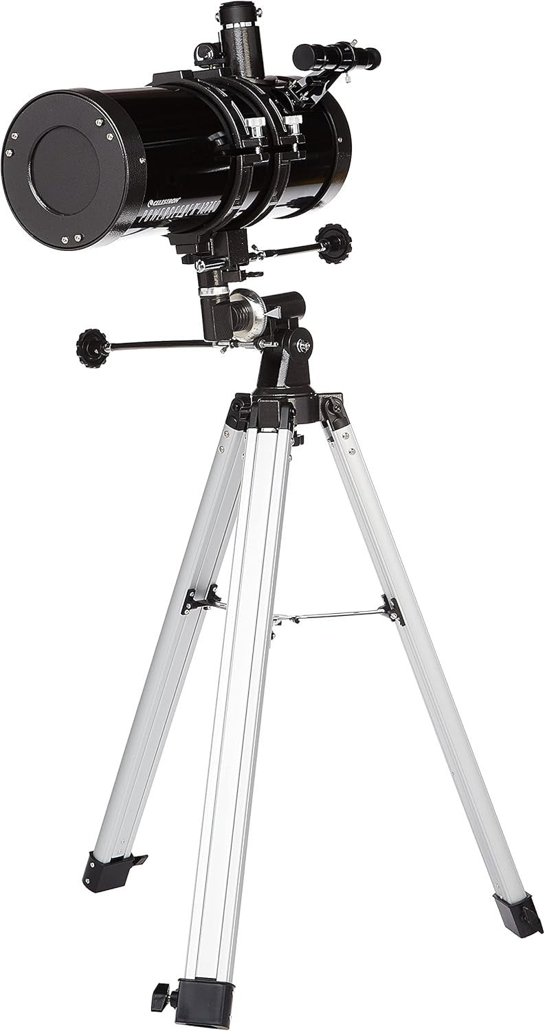 127mm Reflector Telescope with EQ Mount, Eyepieces & Barlow Lens, Black