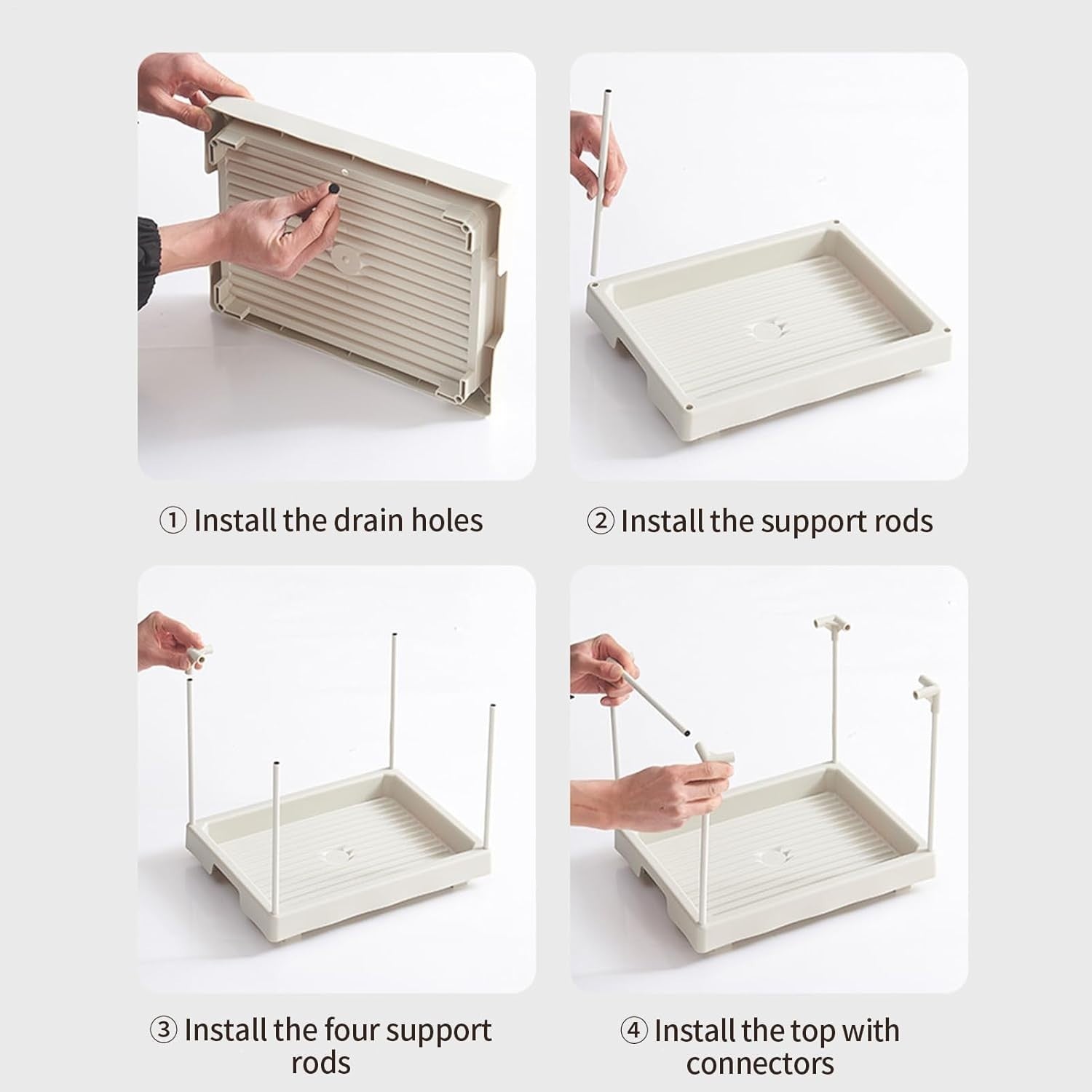 Compact Indoor Mini Greenhouse Raised Plant Shelter Mesh Cover Rack 36x33x7cm