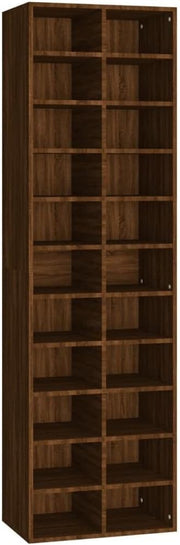 Spacious 22-Shelf Shoe Organizer Cabinet 54x34x183cm Moisture Resistant