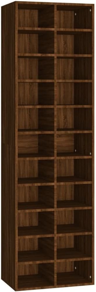 Spacious 22-Shelf Shoe Organizer Cabinet 54x34x183cm Moisture Resistant