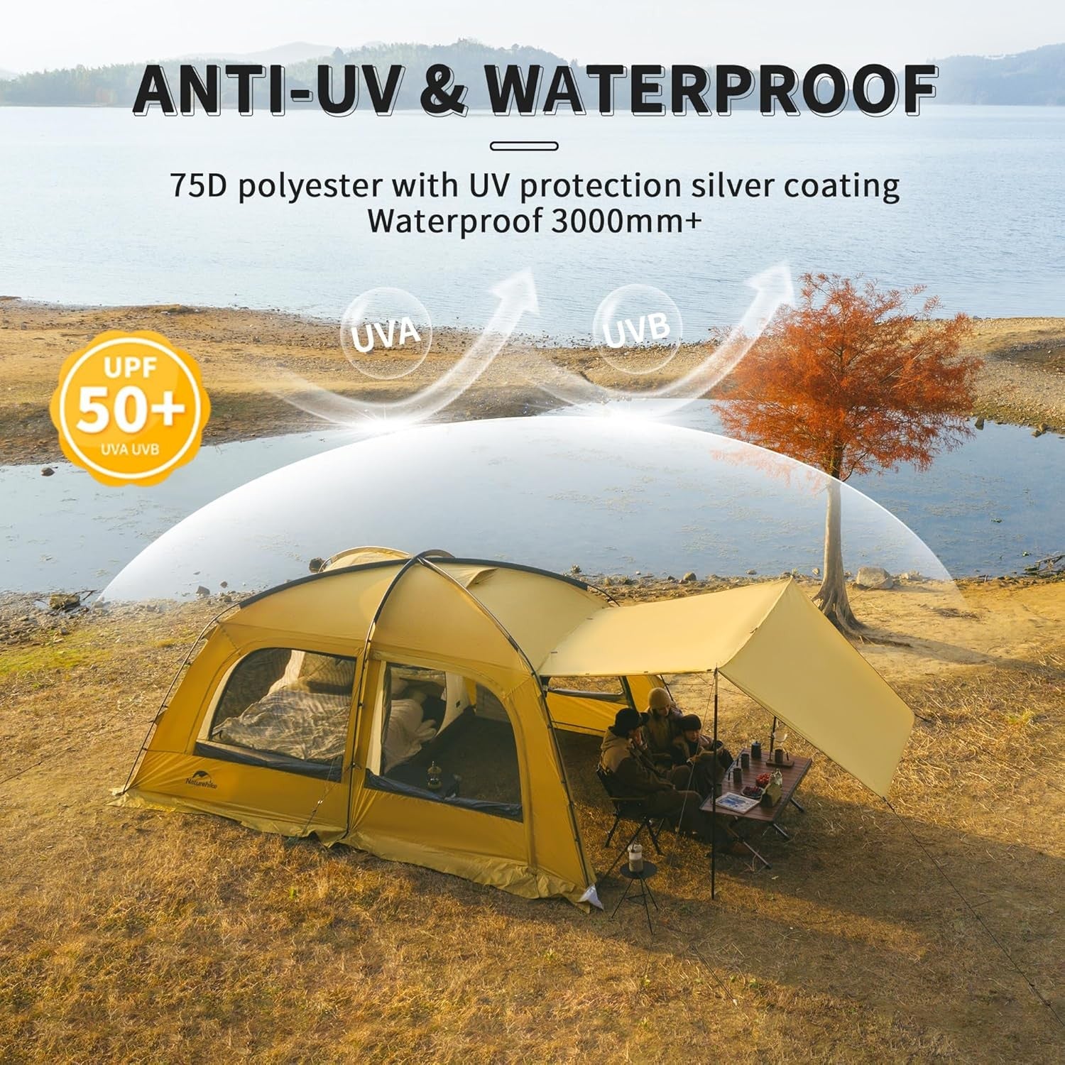 4 Seasons Camping Tent 2-6 Person Waterproof Thermal