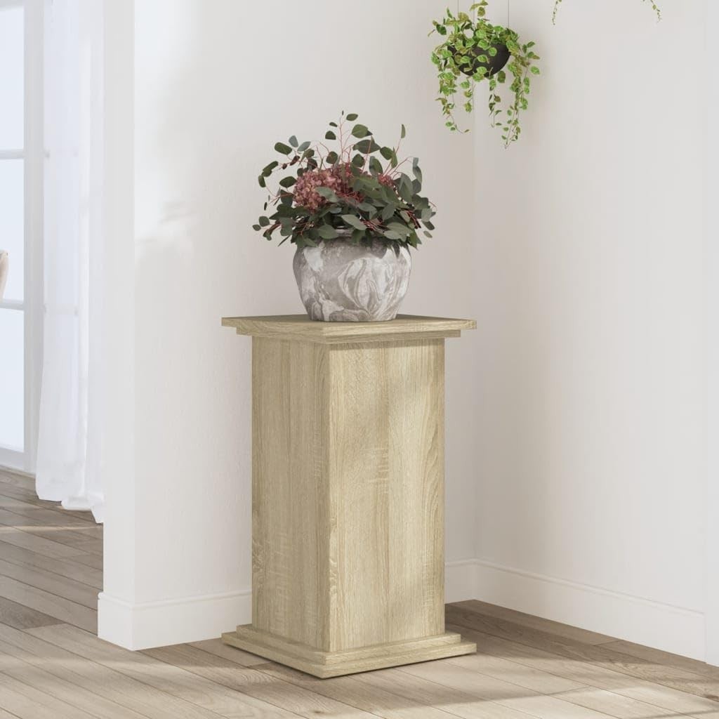 Sonoma Oak Plant Stand 60cm Indoor Flower Display Table Modern Wood Pot Holder