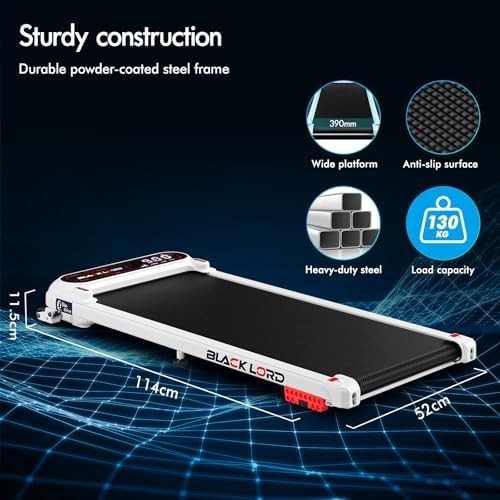 Home Walking Treadmill 3HP Under Desk Jogging Machine Portable