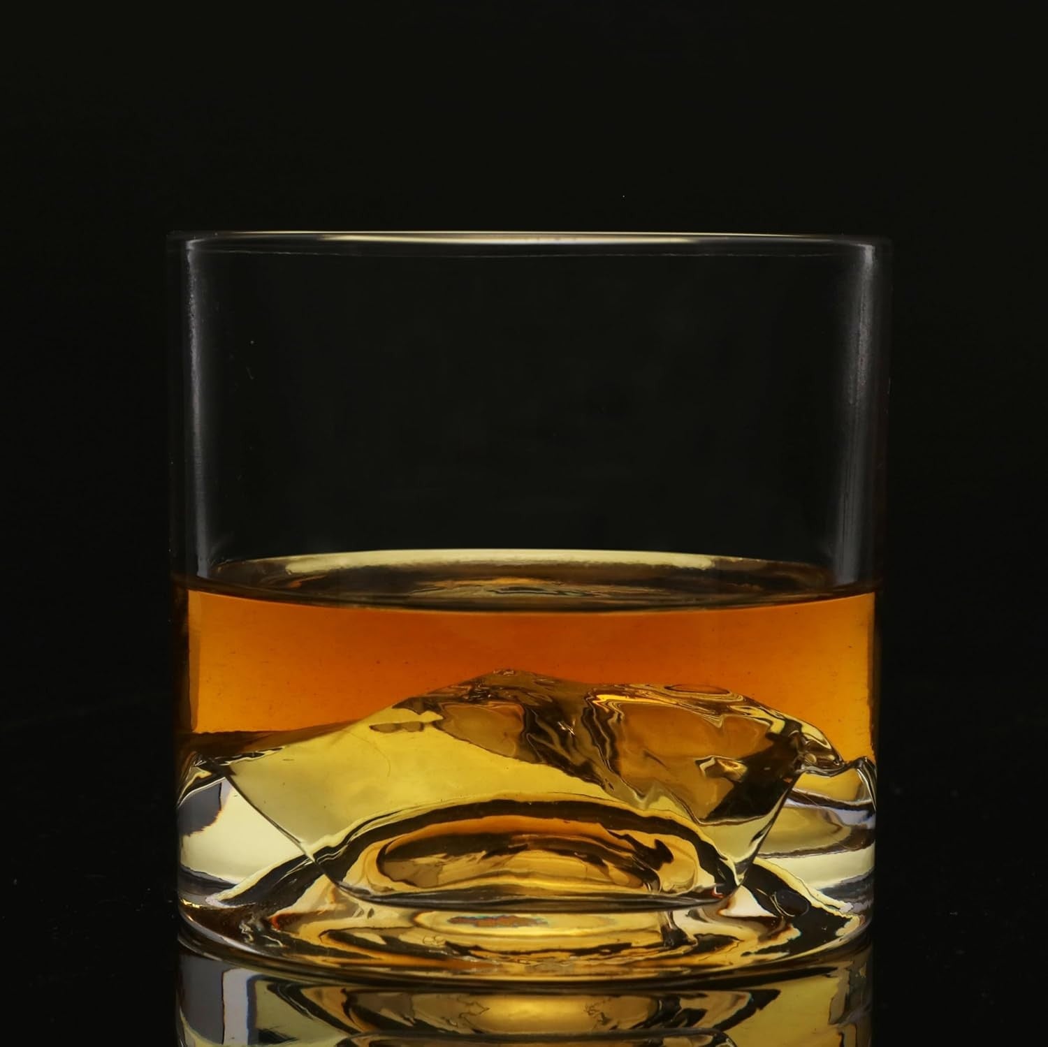Mont Blanc Mountain Whiskey Glasses Set of 2 – 280ml Freeze-Chill Crystal Tumble