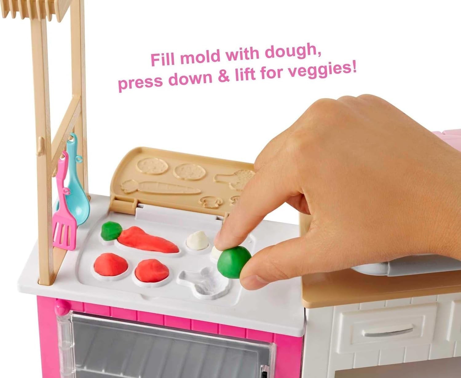 Girls Chef Doll Kitchen Playset Play Dough Cooking Toy Accessories