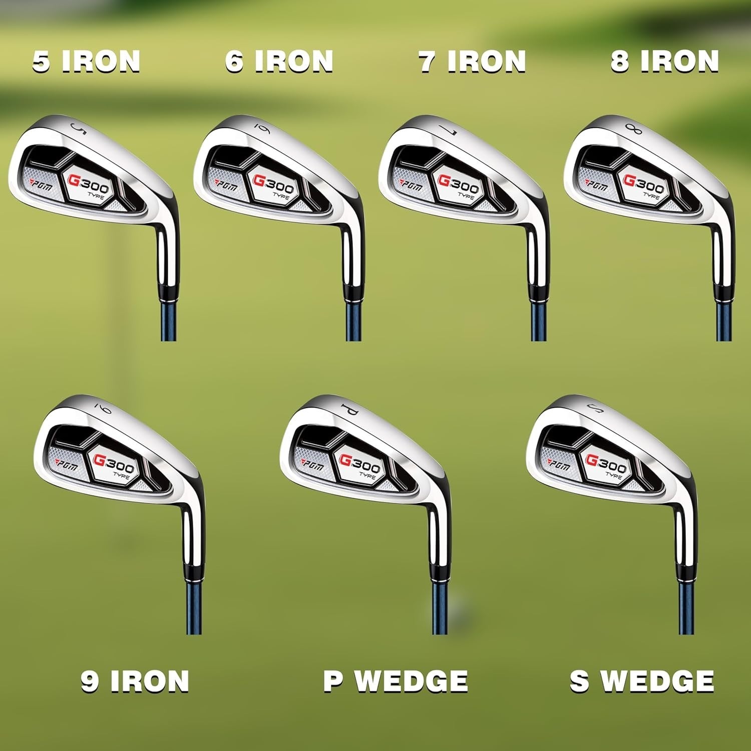 Mens Right Hand Golf Iron Set 5–9 PW SW Forgiving Graphite Easy Launch