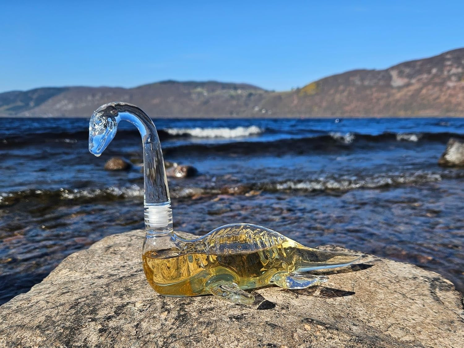 Whiskey Decanter 250ml Loch Monster Crystal Glass Unique Bar Gift Decor