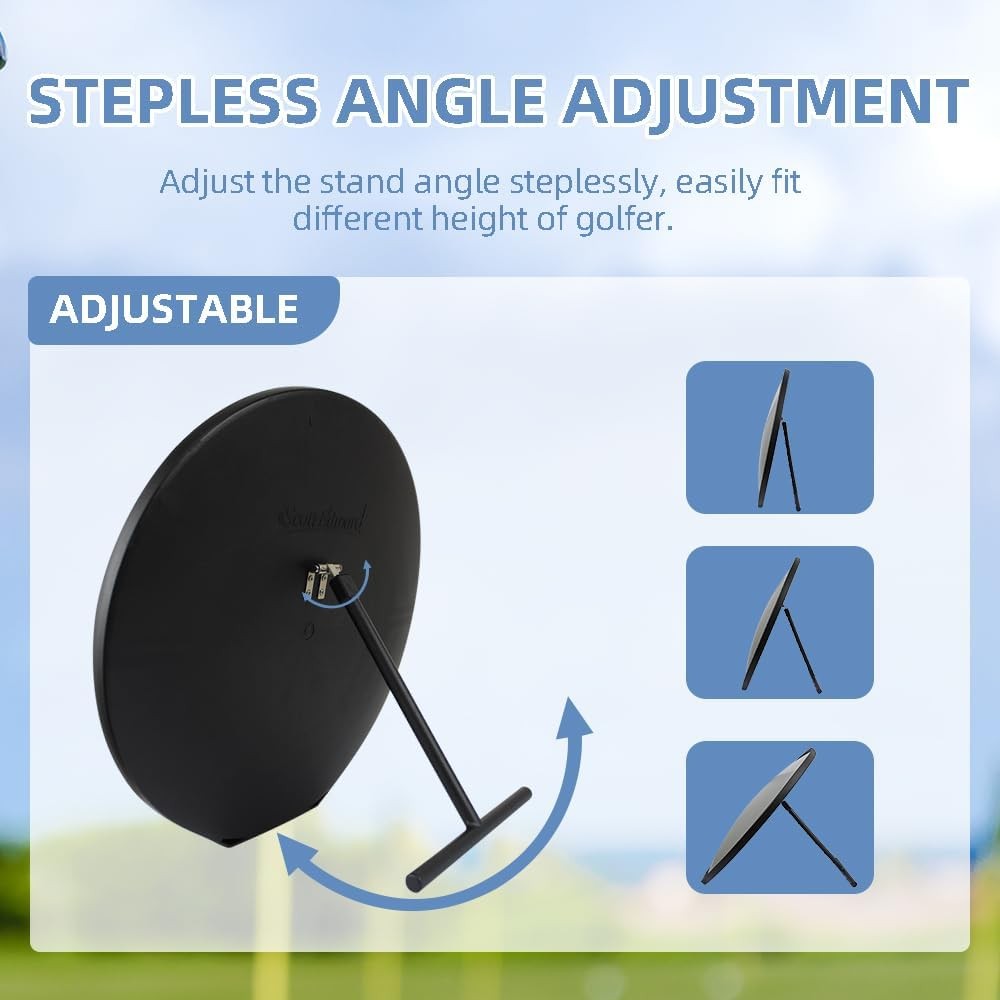 12" Golf Convex Swing Mirror Adjustable Training Aid