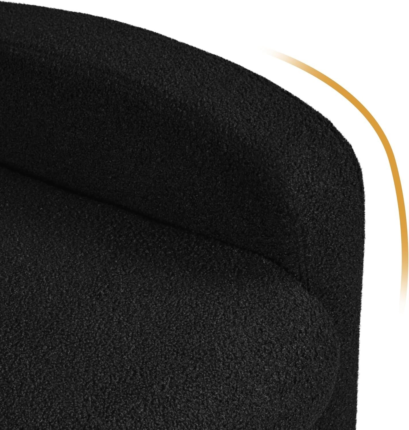 Boucle Recliner Chair Black Lounge Sofa Adjustable Armchair Home Cinema