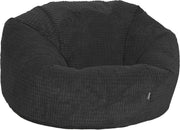 Giant Corduroy Bean Bag Chair Black – XL Soft Seat for Adults & Teens