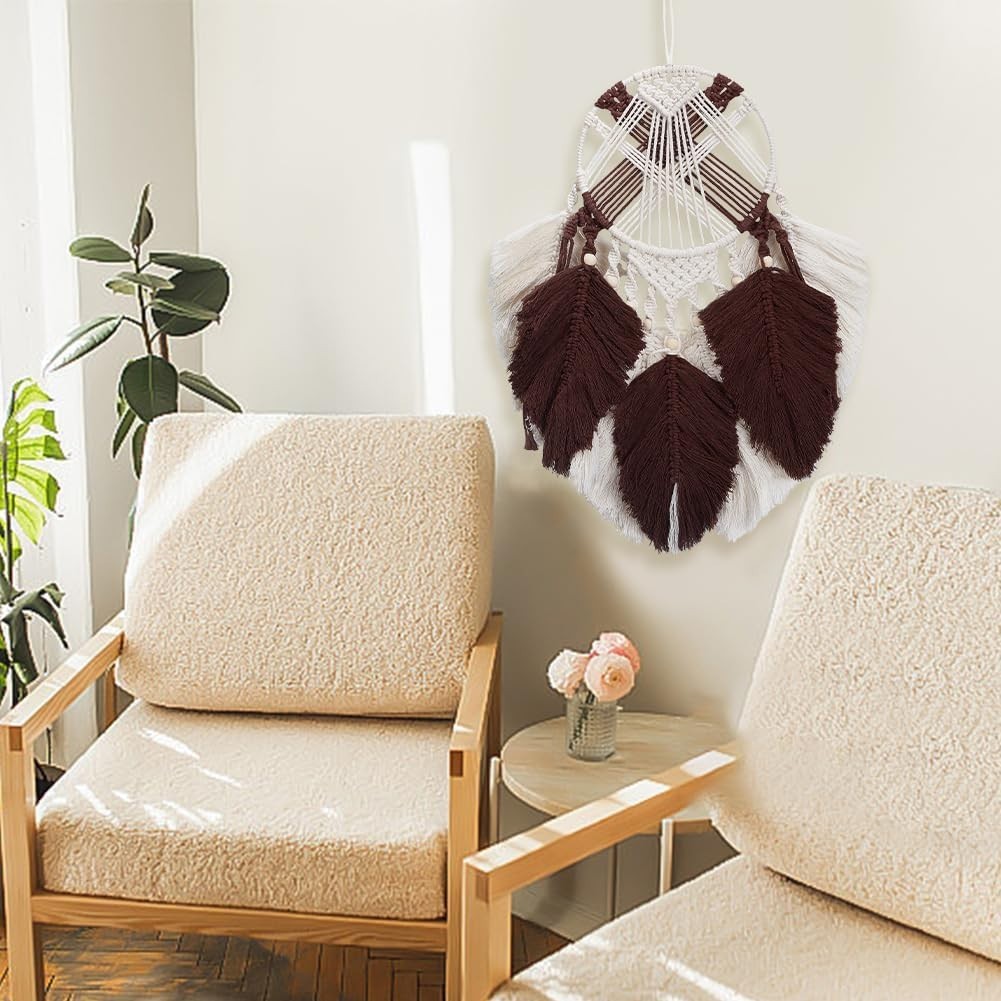 DIY Macrame Dreamcatcher Kit Boho Wall Hanging Craft Set