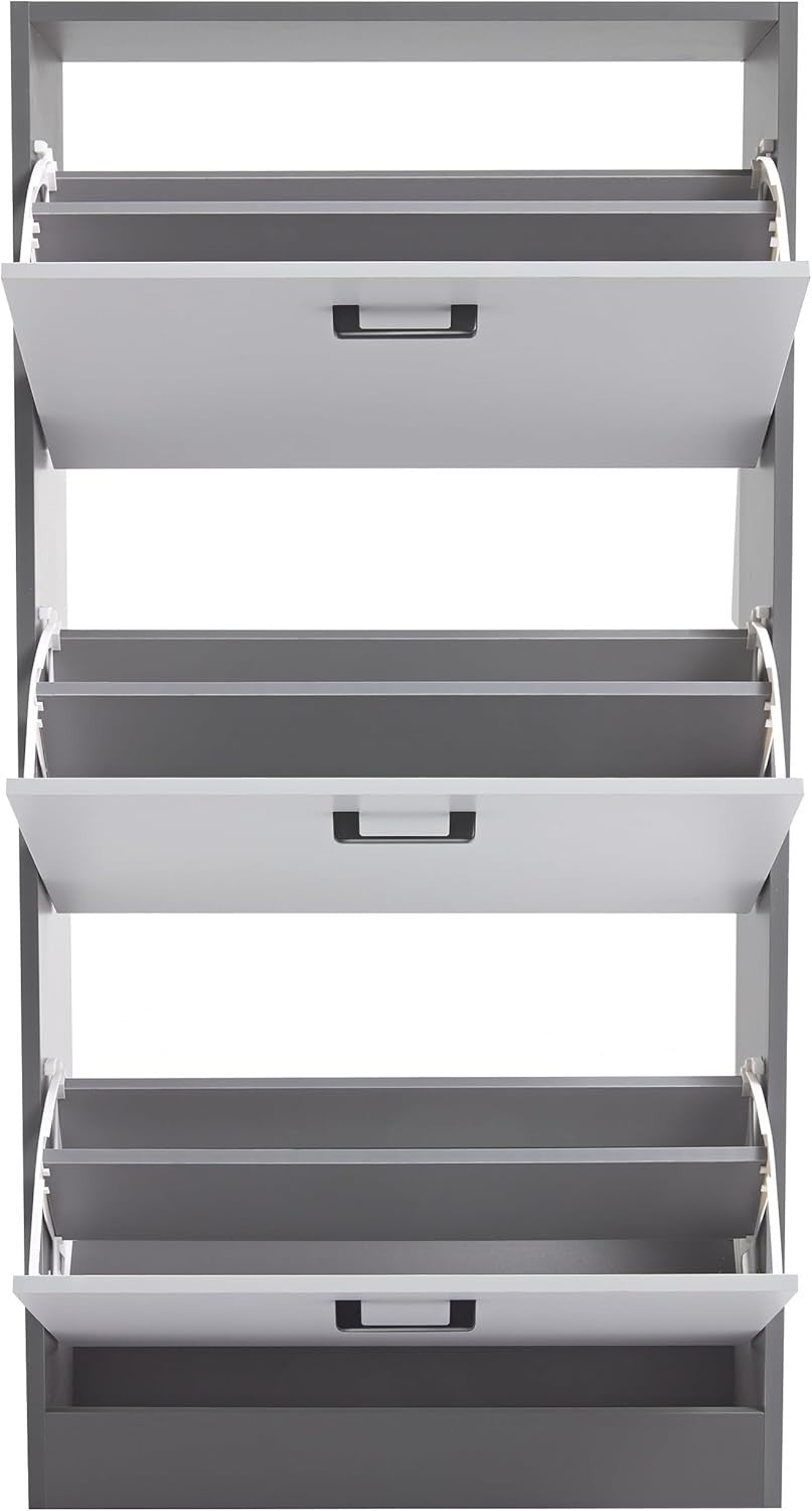 3 Tier Shoe Storage Cabinet Space Saving Organiser for Hallway