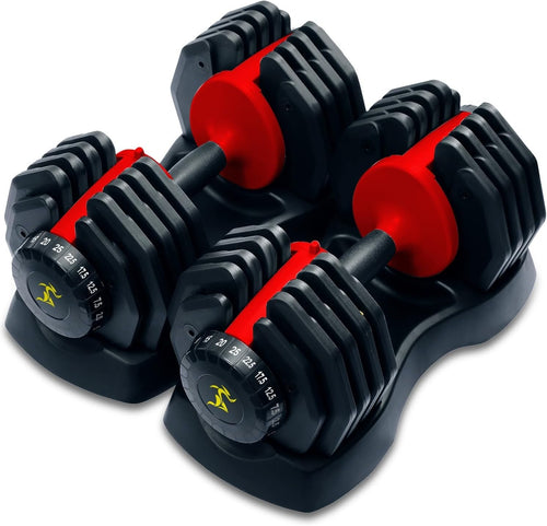 25kg Adjustable Smart Dumbbell Quick Dial Space Saving Home Gym Weight