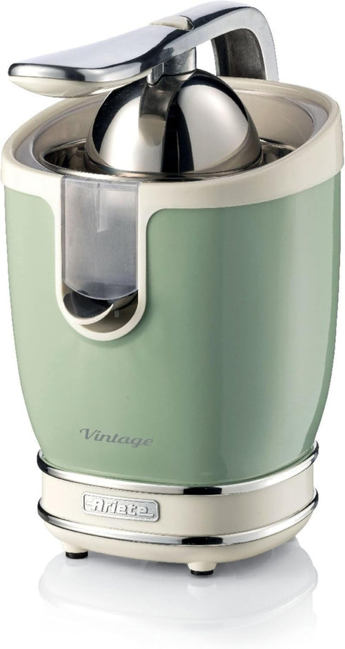 Electric Citrus Juicer Lever Press 85W Stainless Steel Anti-Drip Retro