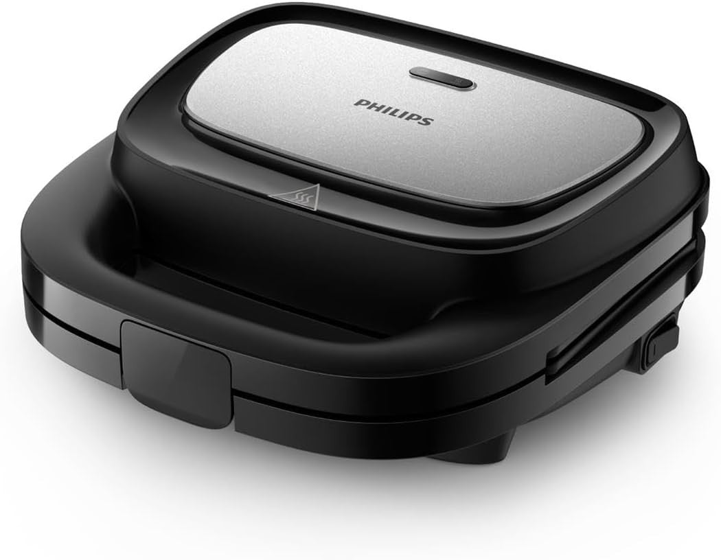 3in1 Sandwich Waffle Panini Maker Nonstick Plates Cut Seal 750W Grill