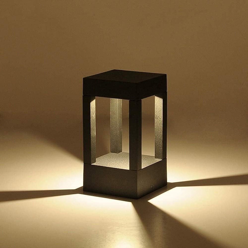 Outdoor LED Bollard Light – 3000K IP65 Modern Garden Post Lamp