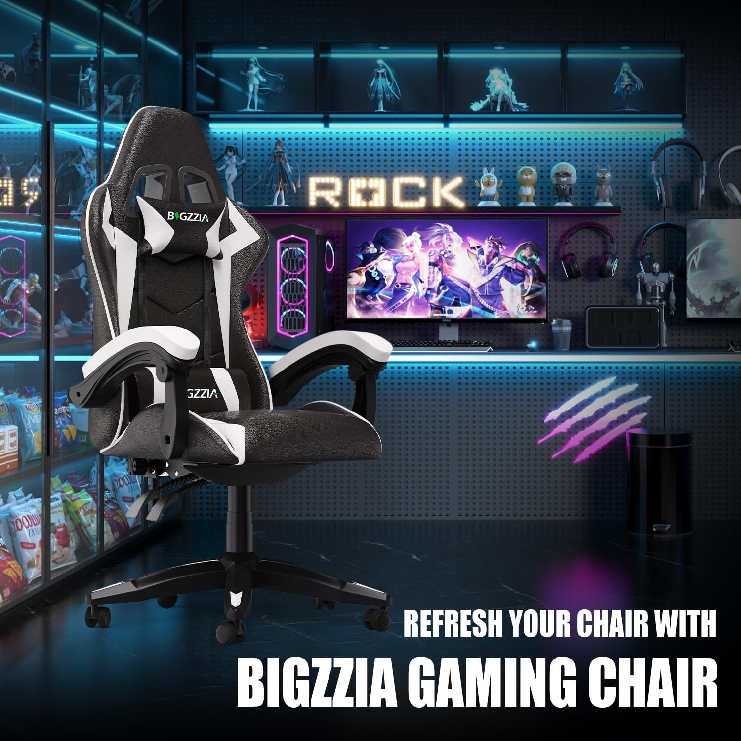 Ergonomic Gaming Chair Office Chair w/ Lumbar