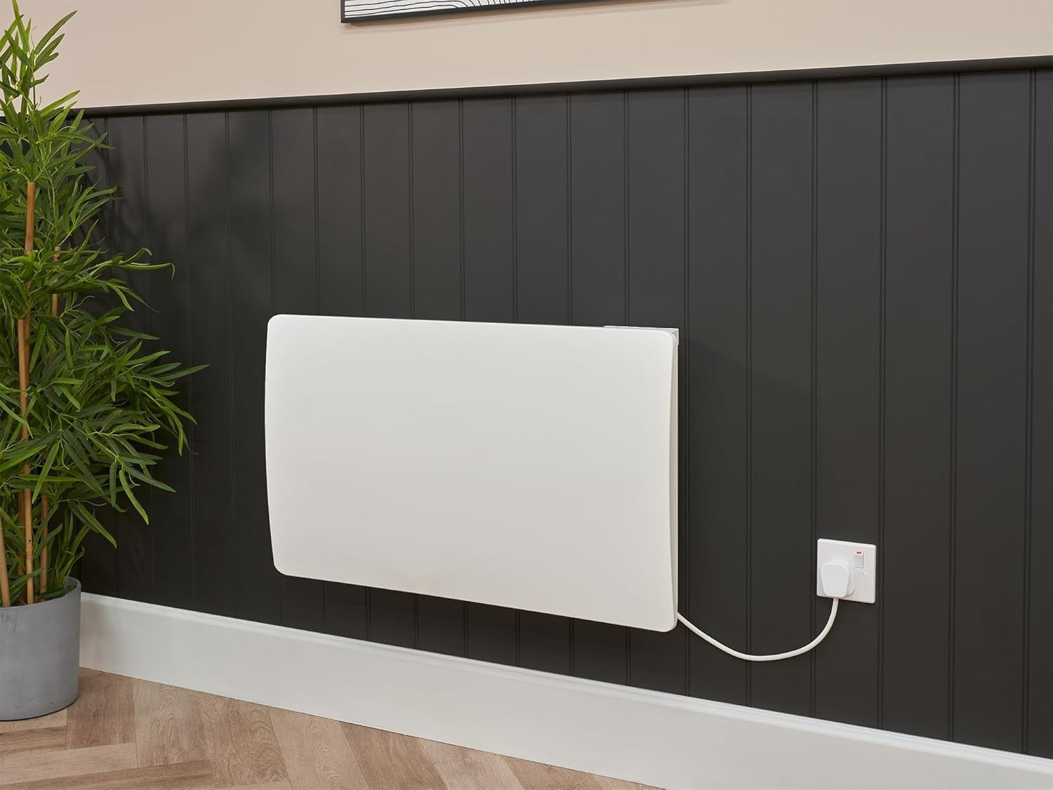2000W Ceramic Core Electric Radiator Wall-Mounted LCD Timer Heater