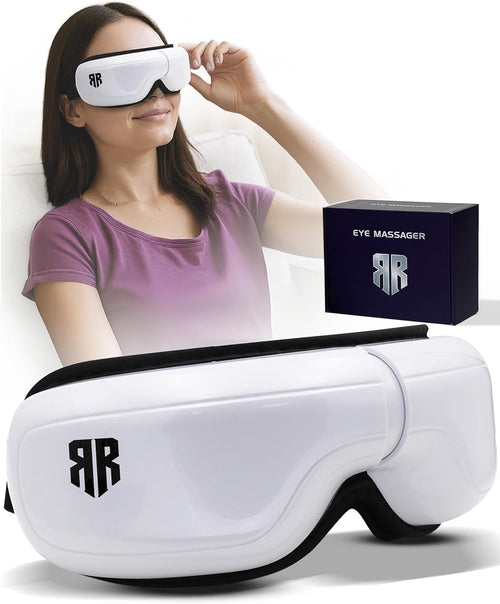 Heated Eye Massager 6 Modes Bluetooth Heat Compress Mask