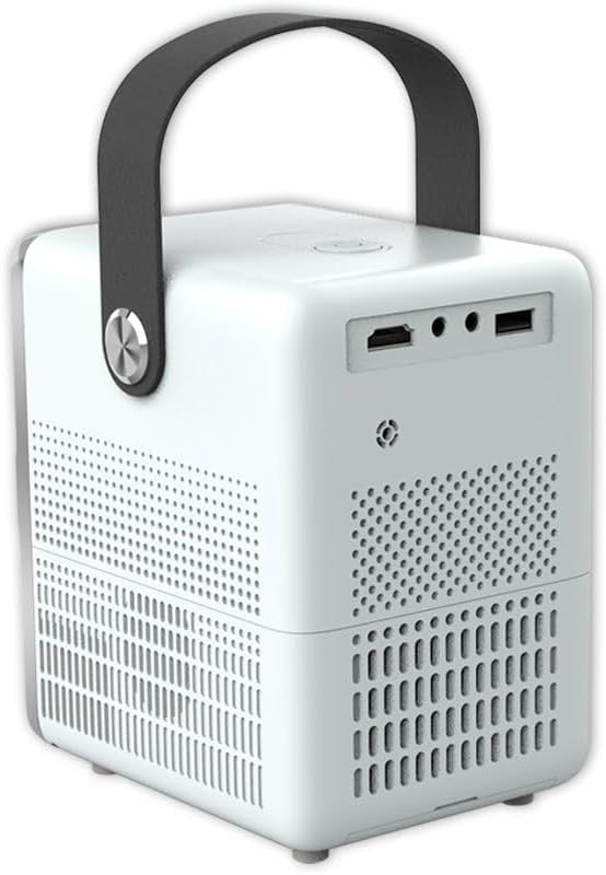 Compact Projector 2500 Lumens Portable WiFi HDMI USB Built-In Speaker