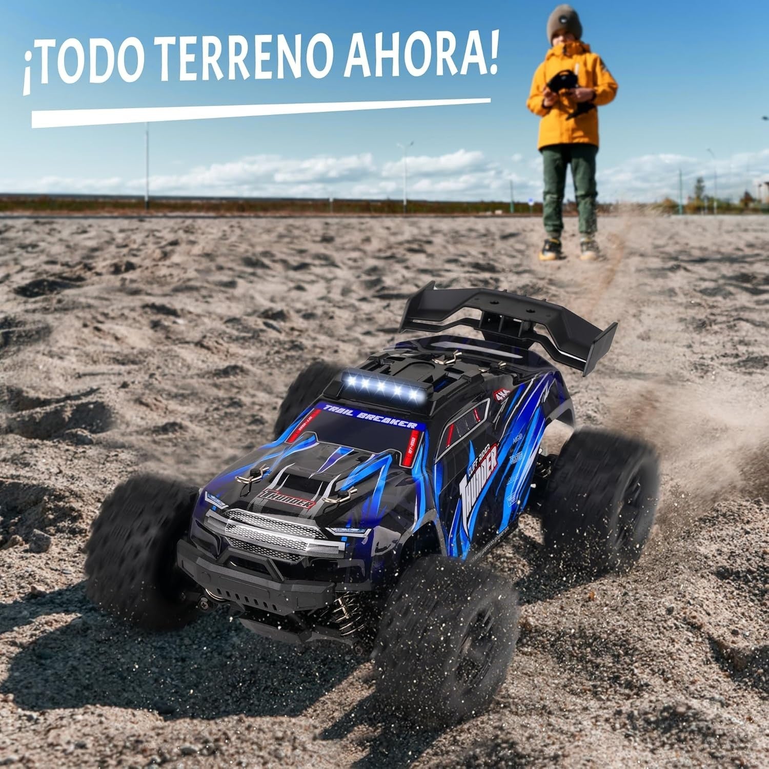 1:18 RC Car 40KM/H 4WD Off-Road Drift Truck – Dual Battery Fast Remote Car