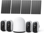 4 Camera Solar Security System 2K Wireless No Monthly Fee WiFi Kit