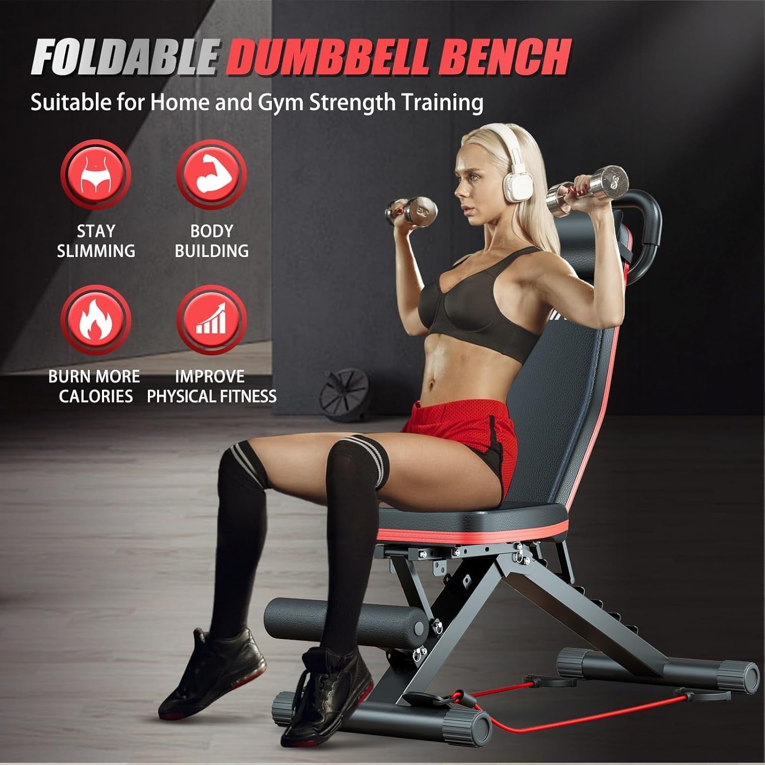 14-in-1 Heavy Duty Weight Bench 1000lb Foldable Home Gym Trainer