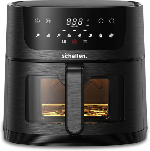 8L Digital Air Fryer Touchscreen Window No Oil Low Fat 80-210C 60min