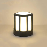 IP54 Outdoor Post Light, Acrylic Dome E27 Pillar Lamp – Black (A)