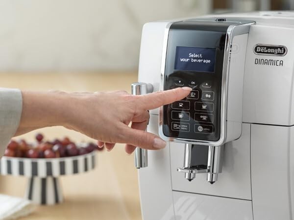Fully Automatic Bean-to-Cup Coffee Machine Milk Frother 1.8L White 1450W