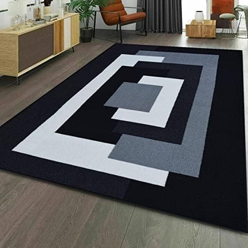 Modern Geometric Area Rug 120x170cm Non Slip Living Room Bedroom Carpet