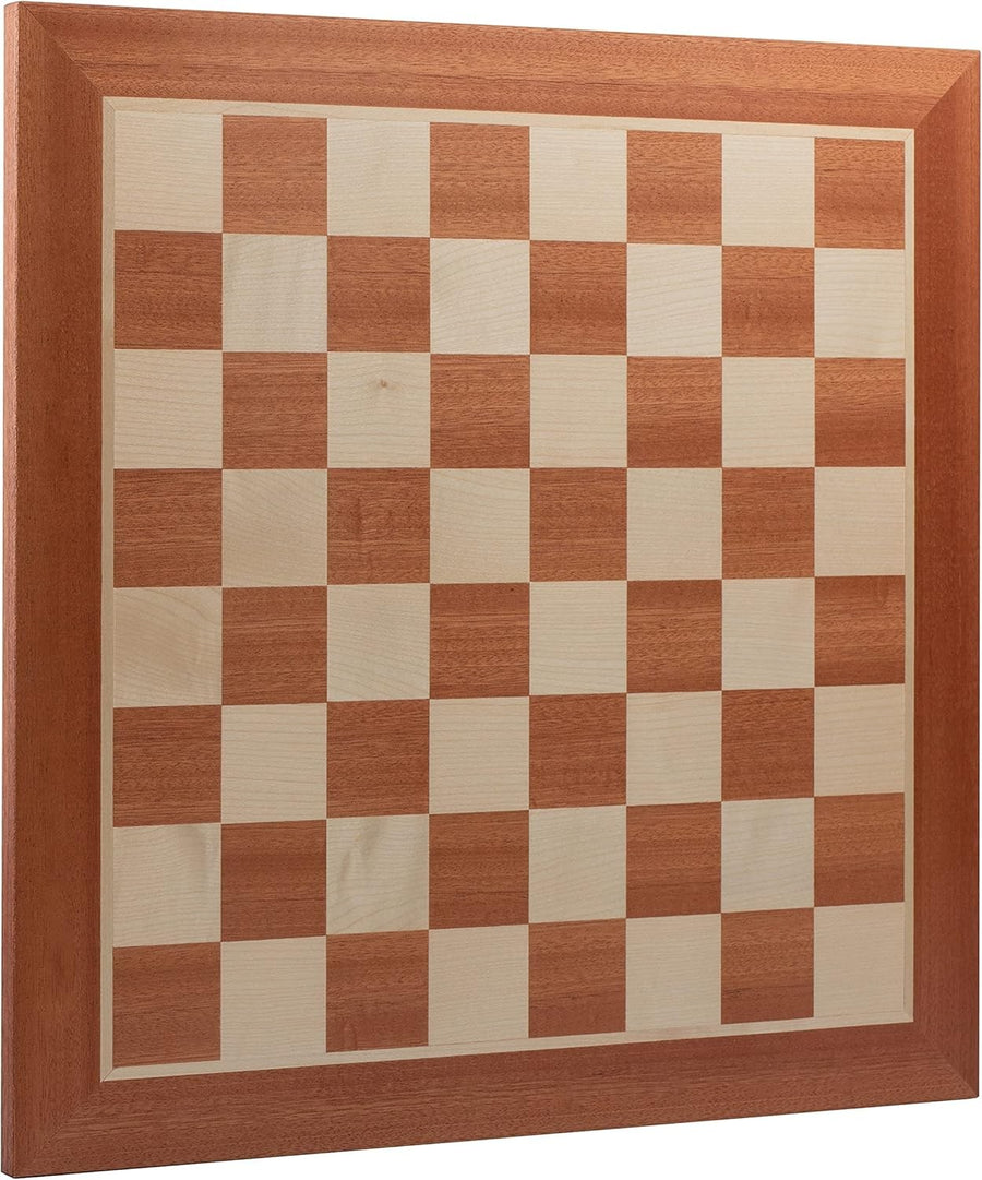 44cm Professional Wooden Chess Board Inlaid Mahogany Sycamore Tournament