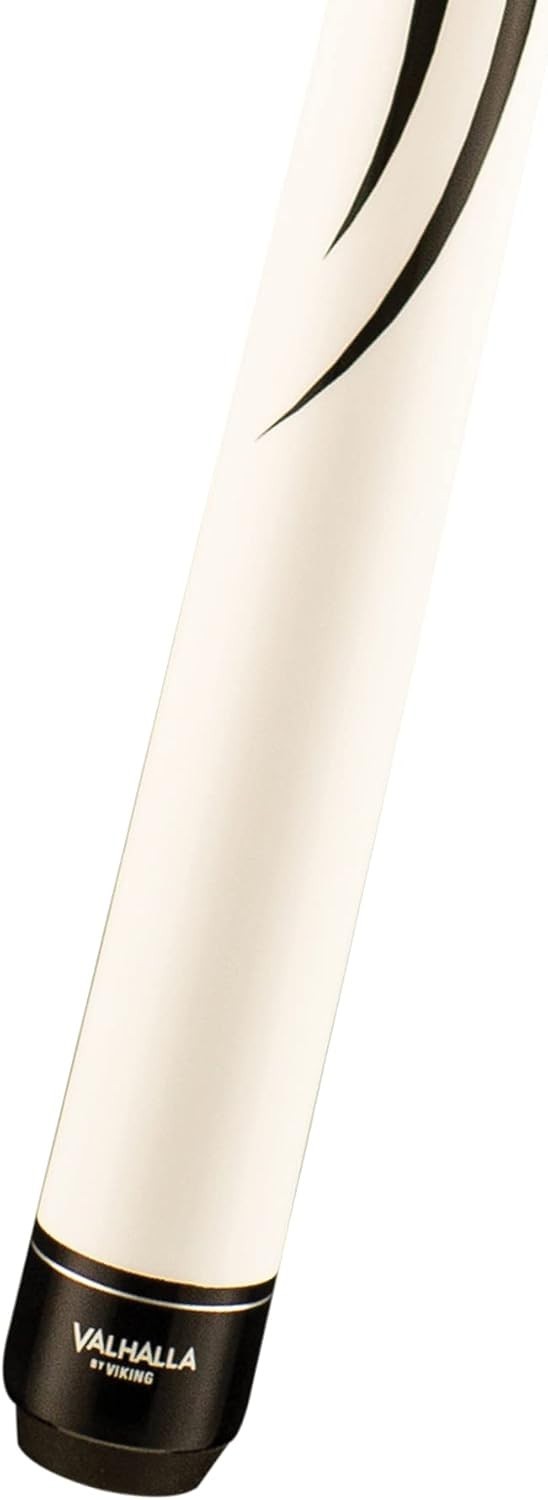 58" No-Wrap Pool Cue 18oz 13mm Leather Tip 2-Piece Steel Joint