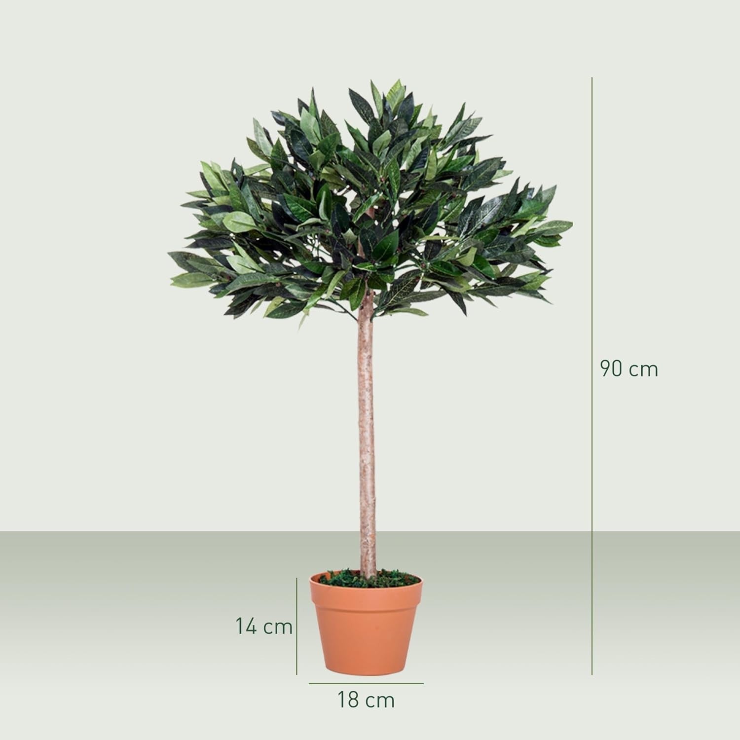 Artificial Olive Tree 90cm Faux Green Plant with Pot Mediterranean Home Decor