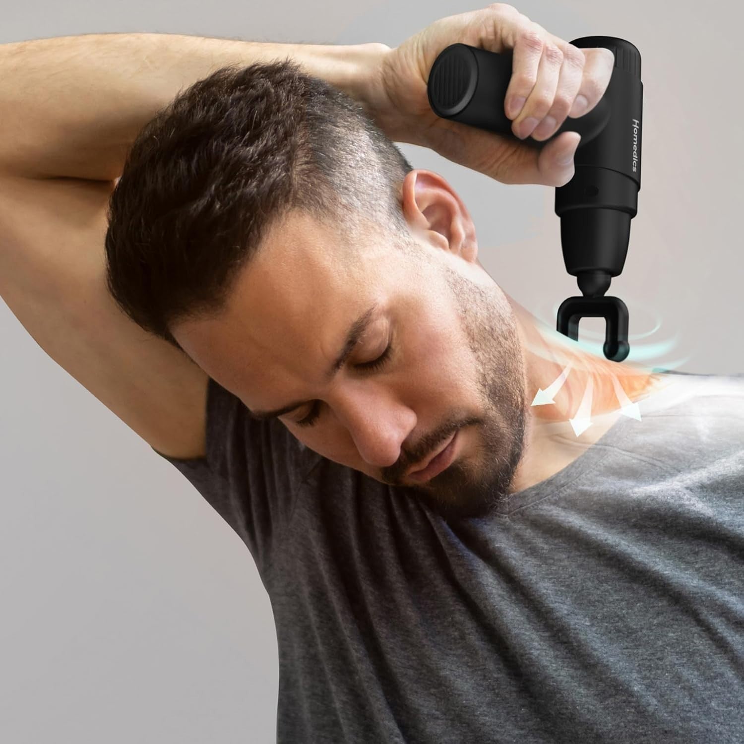 Heated Mini Massage Gun Deep Tissue Percussion Quiet Muscle Relief