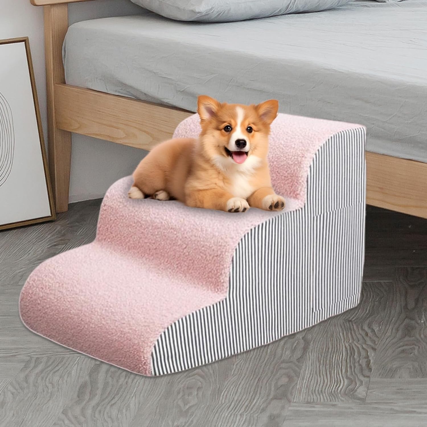 Dog Steps for Bed Non Slip Pet Ramp Indoor Sofa Car SUV Ladder