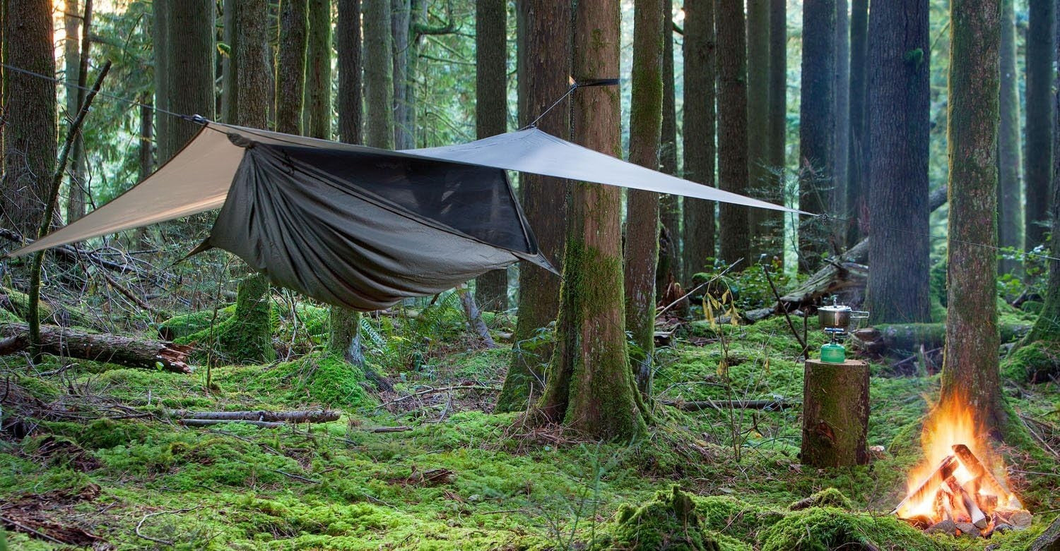 Expedition Camping Hammock with Mosquito Net & Rainfly – Lightweight & Durable