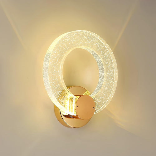 Modern Gold Crystal Wall Light LED Sconce Small Lamp for Bedroom Hallway