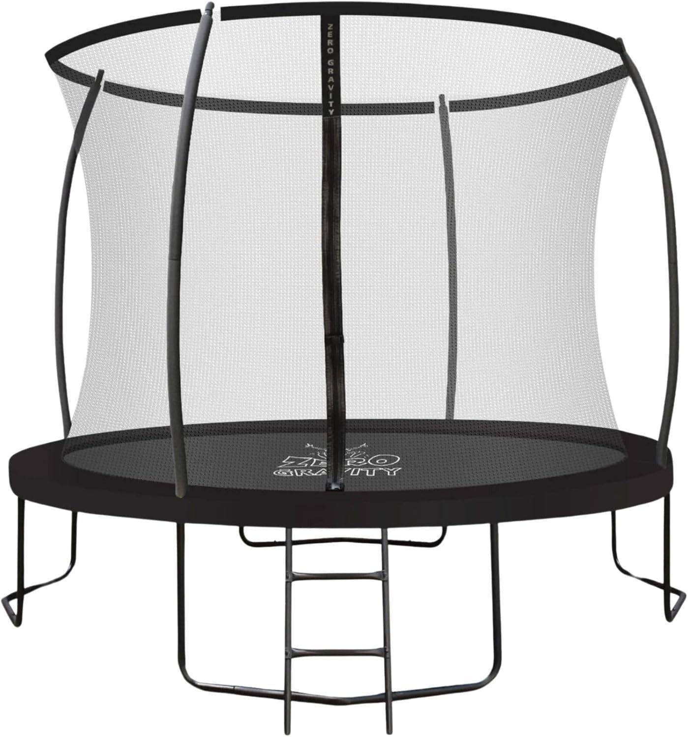 10FT Outdoor Garden Trampoline Safety Enclosure Ladder PVC Padding