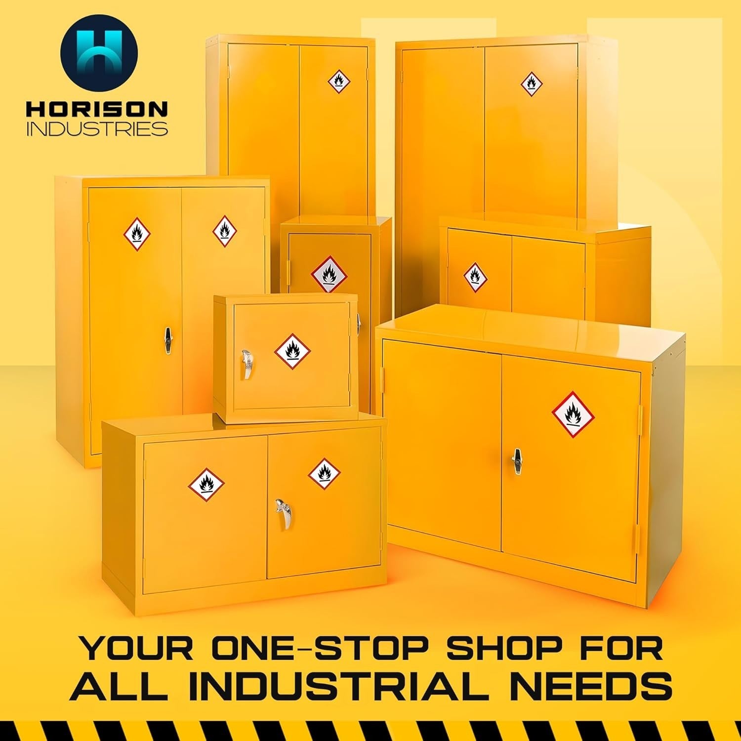 Fireproof Lockable COSHH Storage Cabinet with Adjustable Shelves 181.5cm